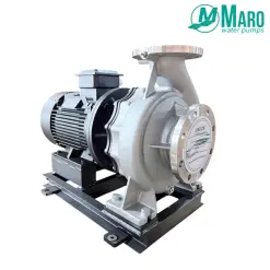 Bơm trục ngang chịu nhiệt đầu inox 2 cực Maro 3S40-32-125A 0.75Kw 380V